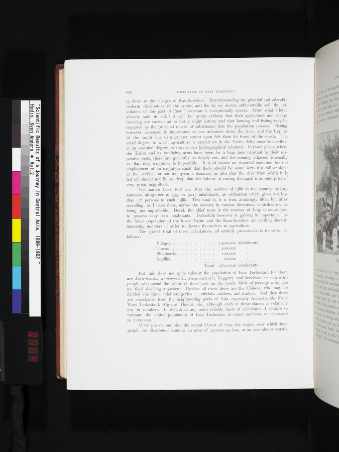 Scientific Results of a Journey in Central Asia, 1899-1902 : vol.2 / 764 ページ（カラー画像）