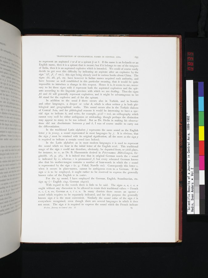 Scientific Results of a Journey in Central Asia, 1899-1902 : vol.2 / Page 839 (Color Image)
