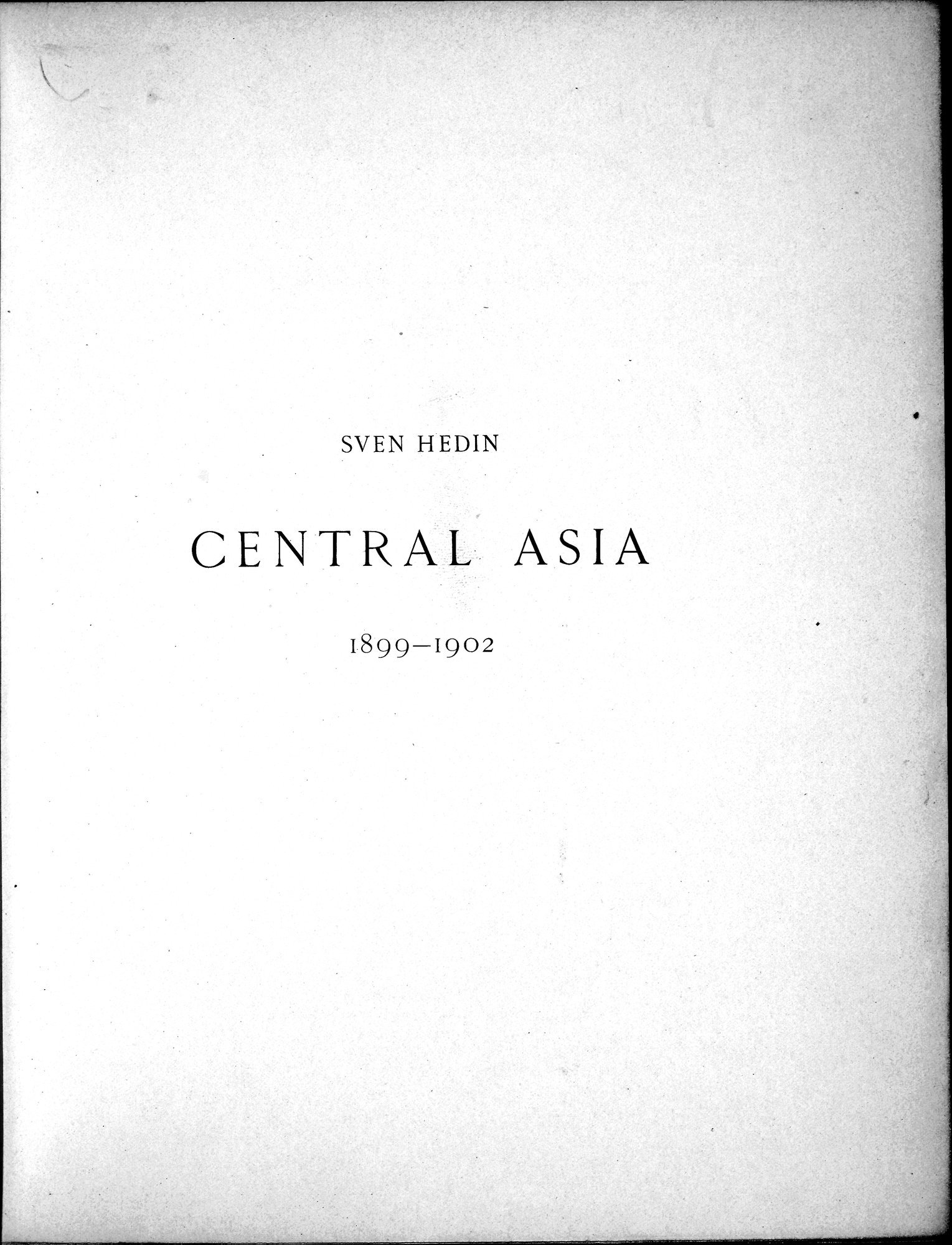 Scientific Results of a Journey in Central Asia, 1899-1902 : vol.2 / 7 ページ（白黒高解像度画像）