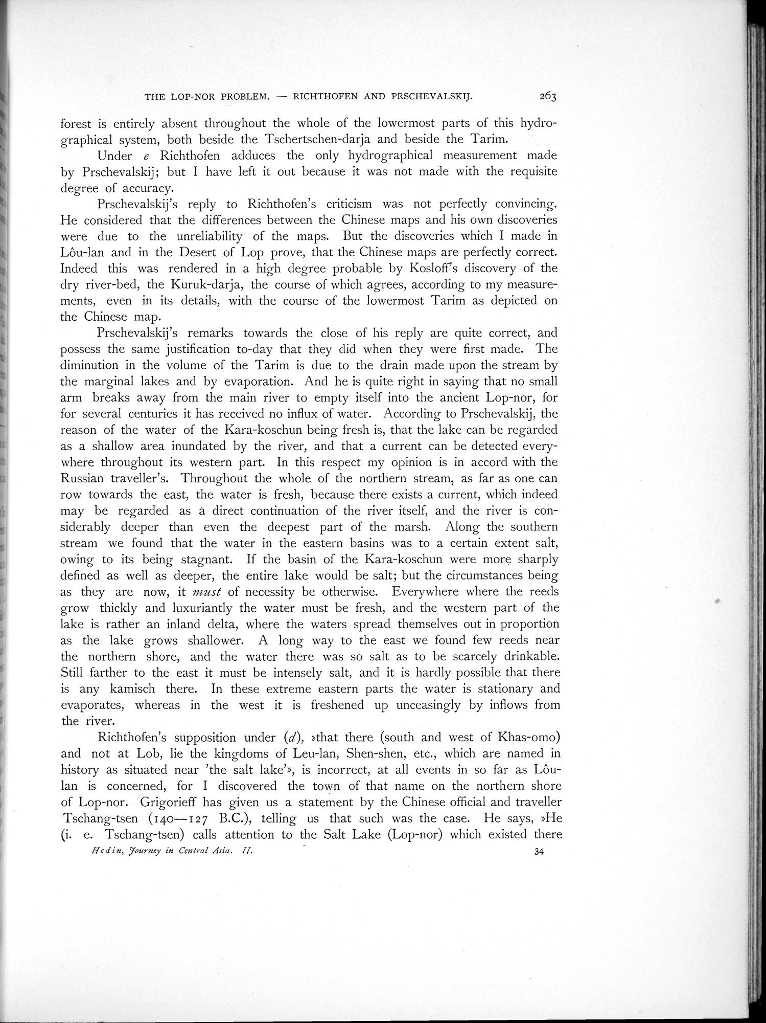 Scientific Results of a Journey in Central Asia, 1899-1902 : vol.2 / Page 337 (Grayscale High Resolution Image)