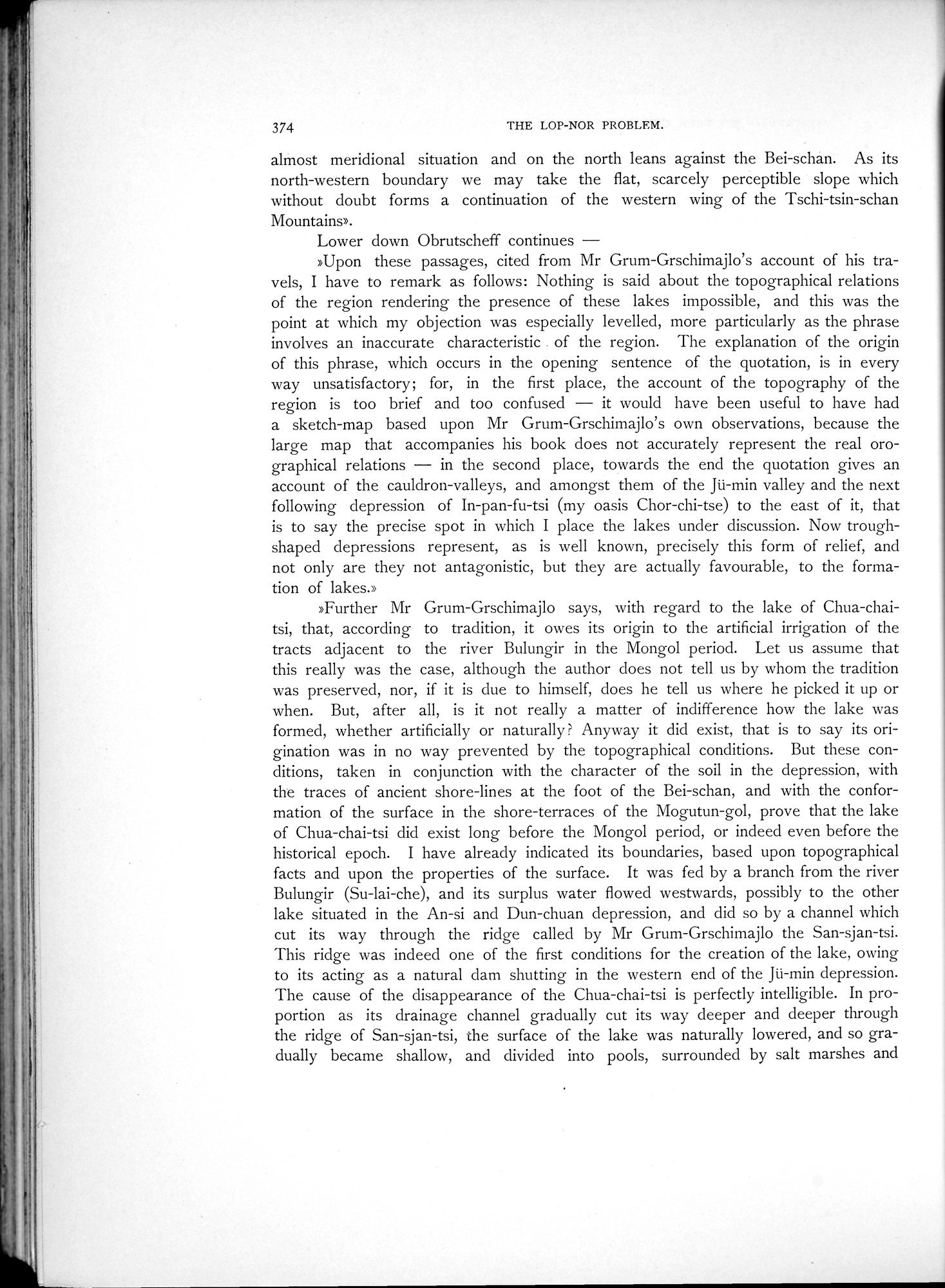 Scientific Results of a Journey in Central Asia, 1899-1902 : vol.2 / Page 474 (Grayscale High Resolution Image)