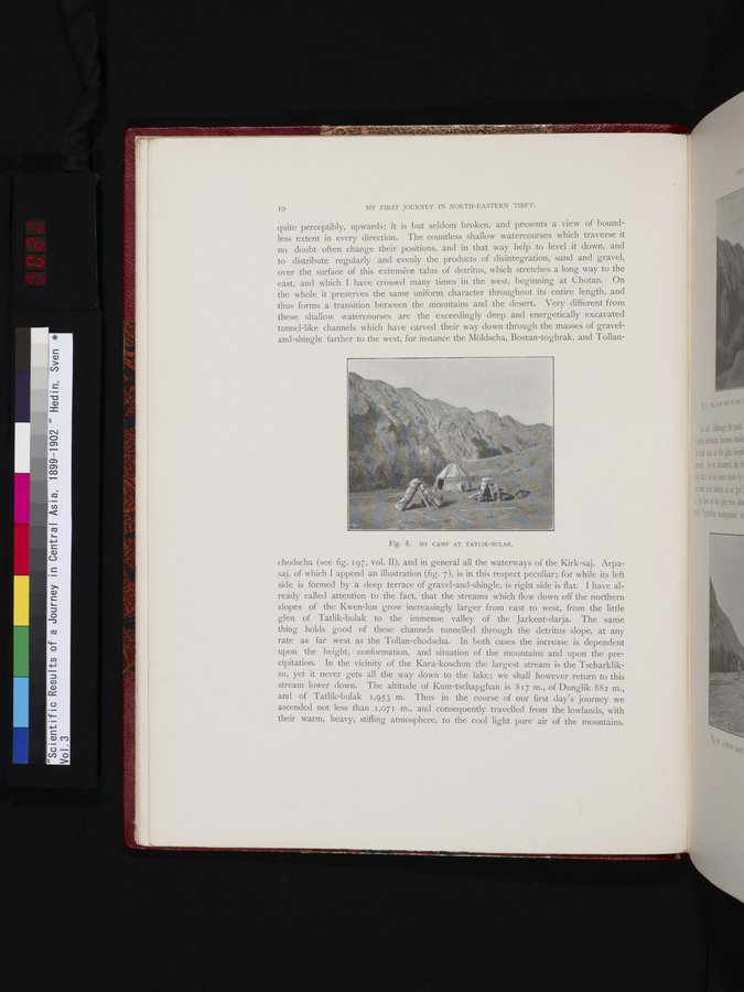 Scientific Results of a Journey in Central Asia, 1899-1902 : vol.3 / 22 ページ（カラー画像）