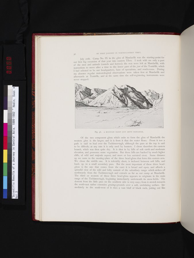 Scientific Results of a Journey in Central Asia, 1899-1902 : vol.3 / 50 ページ（カラー画像）