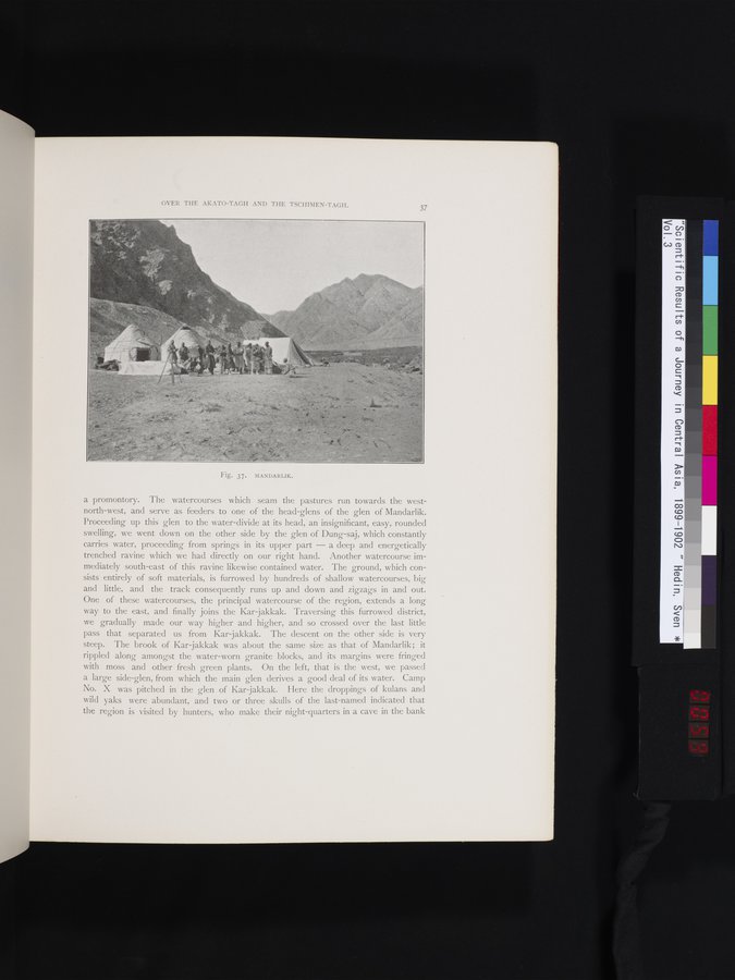 Scientific Results of a Journey in Central Asia, 1899-1902 : vol.3 / 59 ページ（カラー画像）