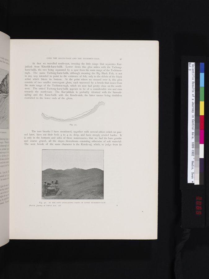 Scientific Results of a Journey in Central Asia, 1899-1902 : vol.3 / 65 ページ（カラー画像）
