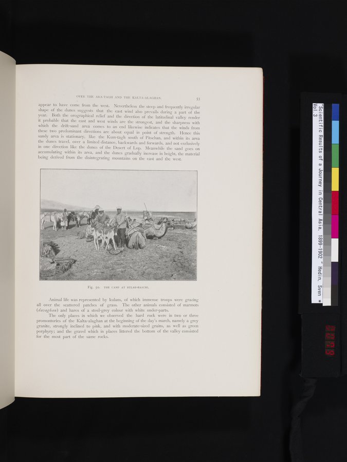 Scientific Results of a Journey in Central Asia, 1899-1902 : vol.3 / 79 ページ（カラー画像）