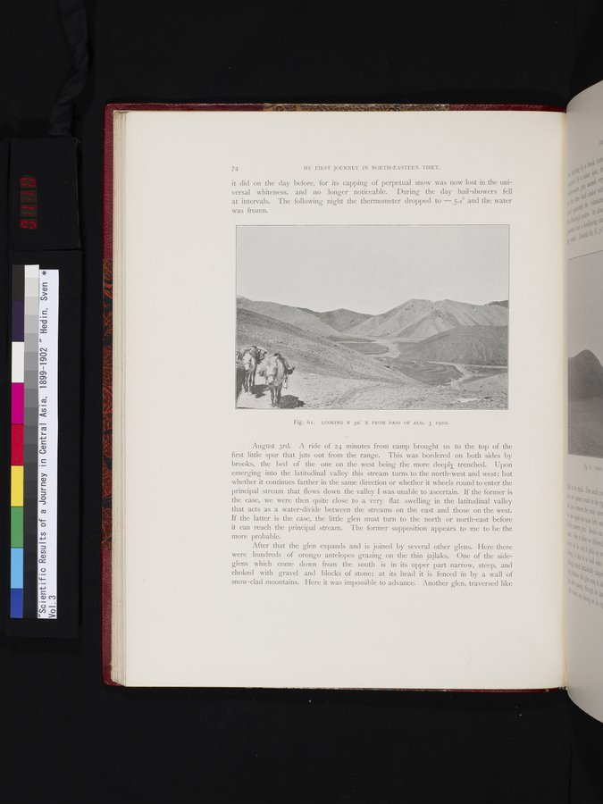 Scientific Results of a Journey in Central Asia, 1899-1902 : vol.3 / 110 ページ（カラー画像）
