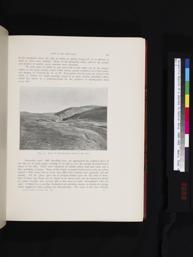 Scientific Results of a Journey in Central Asia, 1899-1902 : vol.3 / 233 ページ（カラー画像）