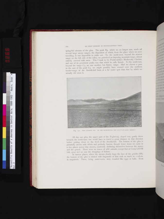 Scientific Results of a Journey in Central Asia, 1899-1902 : vol.3 / Page 266 (Color Image)