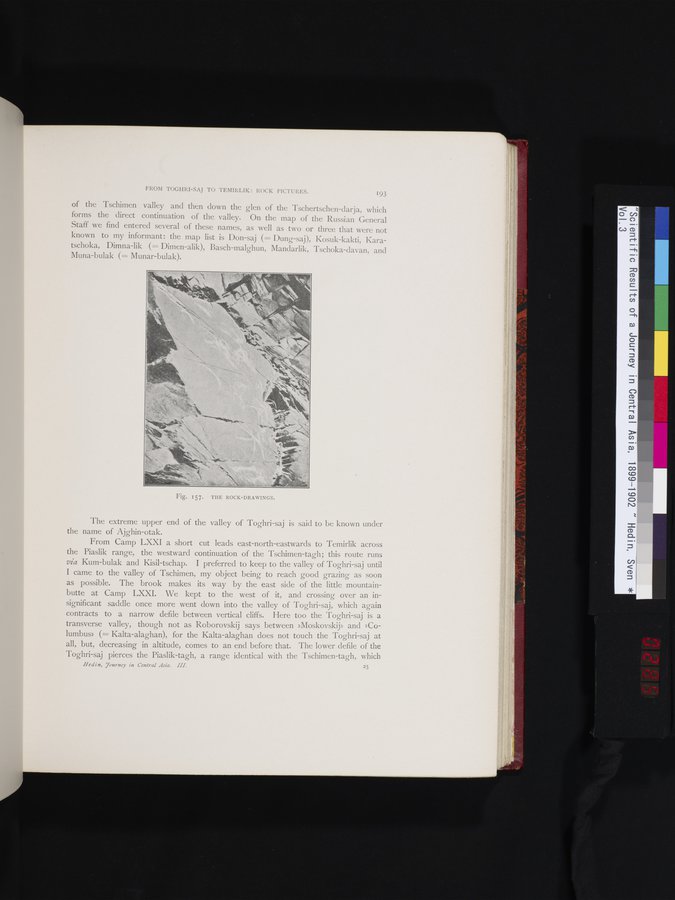 Scientific Results of a Journey in Central Asia, 1899-1902 : vol.3 / 285 ページ（カラー画像）