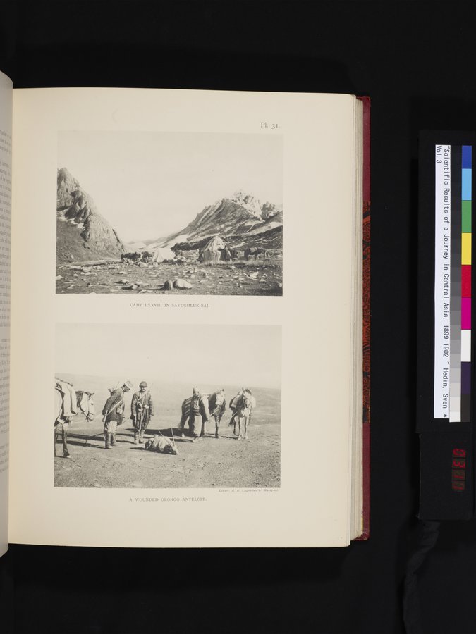 Scientific Results of a Journey in Central Asia, 1899-1902 : vol.3 / 311 ページ（カラー画像）