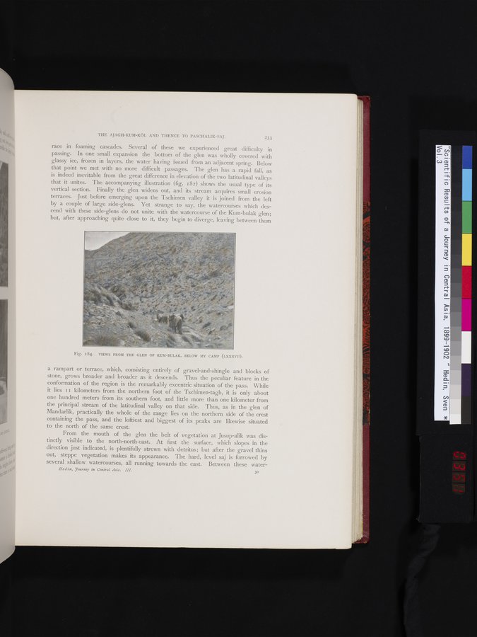 Scientific Results of a Journey in Central Asia, 1899-1902 : vol.3 / 351 ページ（カラー画像）