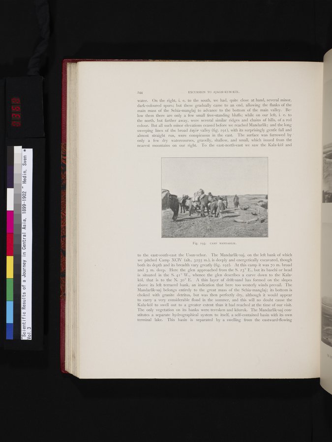 Scientific Results of a Journey in Central Asia, 1899-1902 : vol.3 / Page 368 (Color Image)