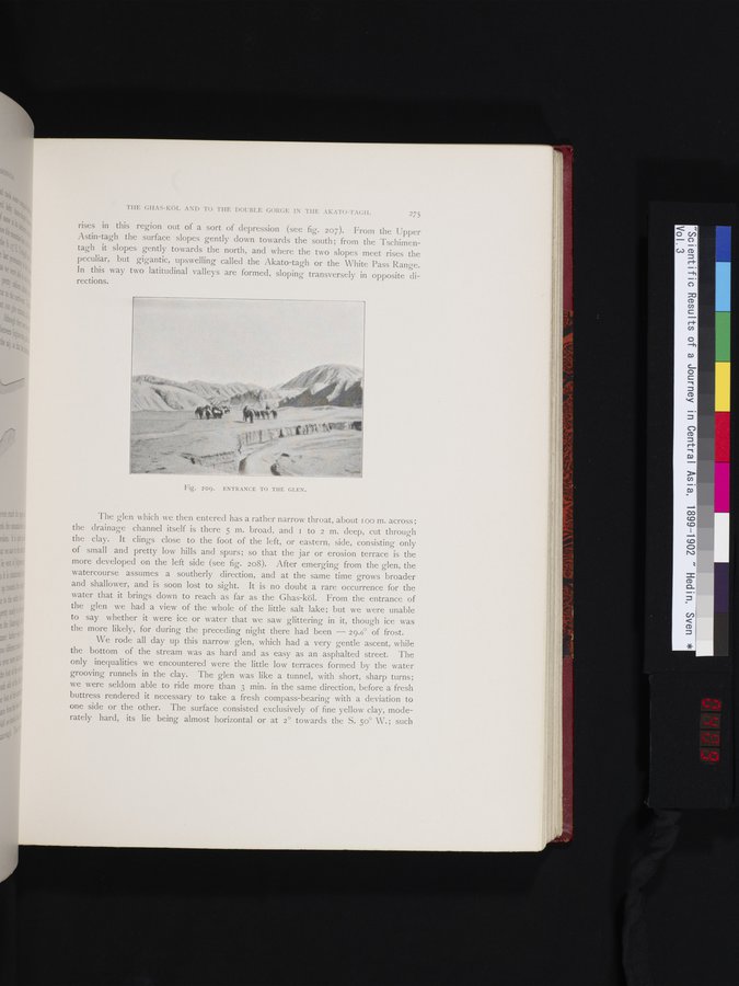 Scientific Results of a Journey in Central Asia, 1899-1902 : vol.3 / 409 ページ（カラー画像）