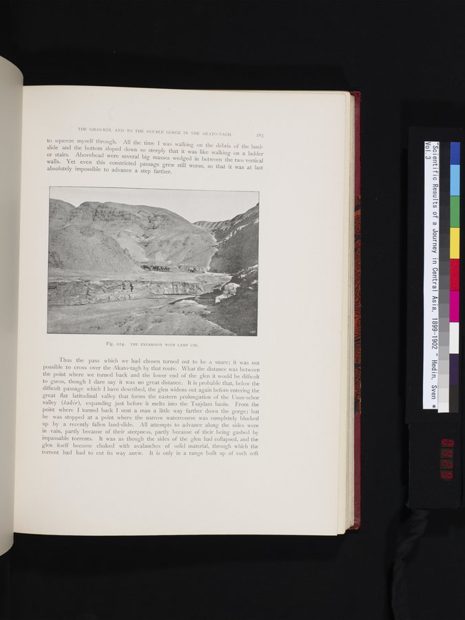 Scientific Results of a Journey in Central Asia, 1899-1902 : vol.3 / 429 ページ（カラー画像）