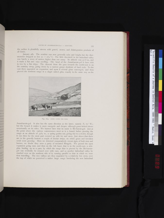 Scientific Results of a Journey in Central Asia, 1899-1902 : vol.3 / 489 ページ（カラー画像）