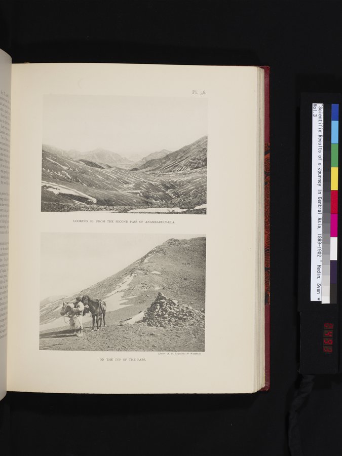 Scientific Results of a Journey in Central Asia, 1899-1902 : vol.3 / 493 ページ（カラー画像）