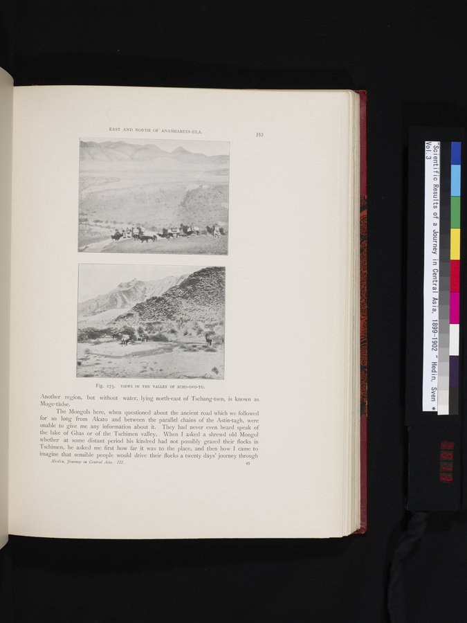 Scientific Results of a Journey in Central Asia, 1899-1902 : vol.3 / 513 ページ（カラー画像）