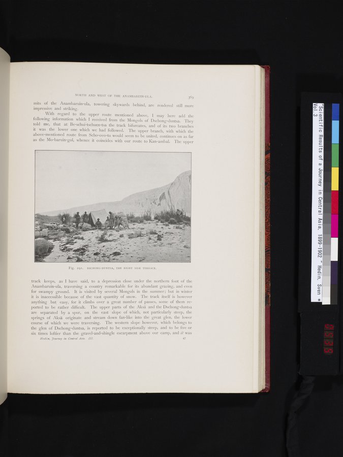 Scientific Results of a Journey in Central Asia, 1899-1902 : vol.3 / 535 ページ（カラー画像）