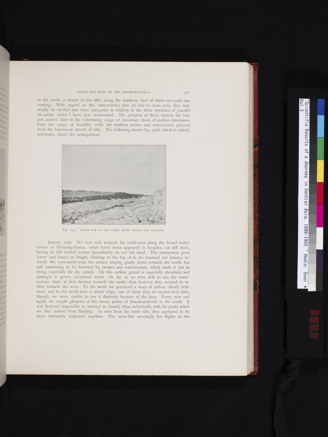 Scientific Results of a Journey in Central Asia, 1899-1902 : vol.3 / 537 ページ（カラー画像）