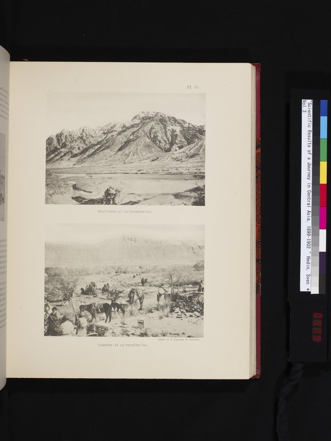 Scientific Results of a Journey in Central Asia, 1899-1902 : vol.3 / 539 ページ（カラー画像）