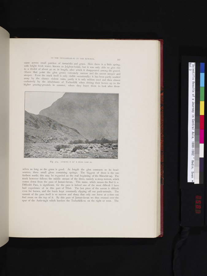 Scientific Results of a Journey in Central Asia, 1899-1902 : vol.3 / 581 ページ（カラー画像）