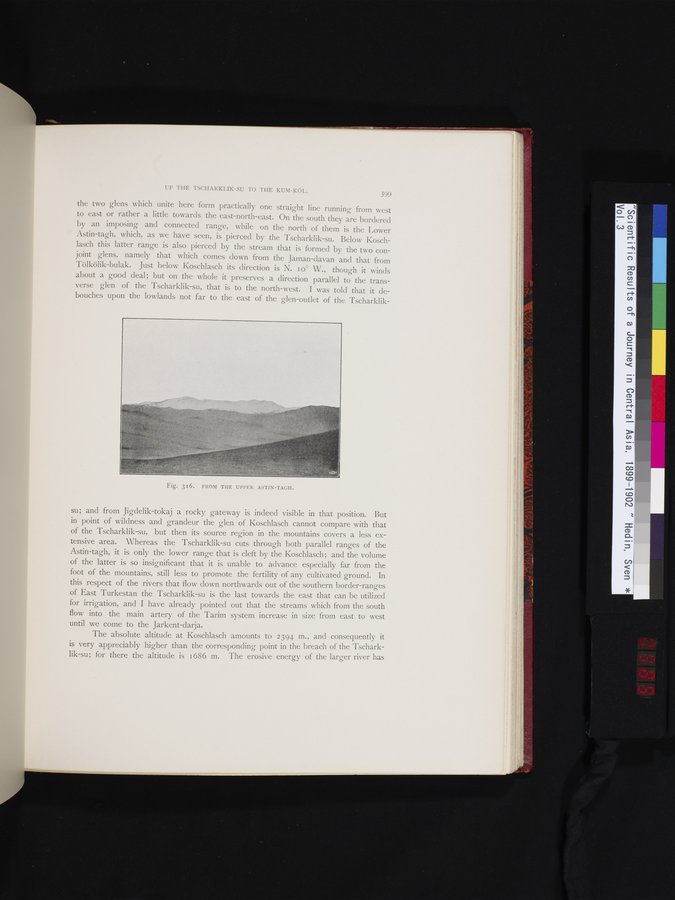 Scientific Results of a Journey in Central Asia, 1899-1902 : vol.3 / 585 ページ（カラー画像）