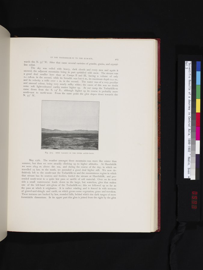 Scientific Results of a Journey in Central Asia, 1899-1902 : vol.3 / 593 ページ（カラー画像）