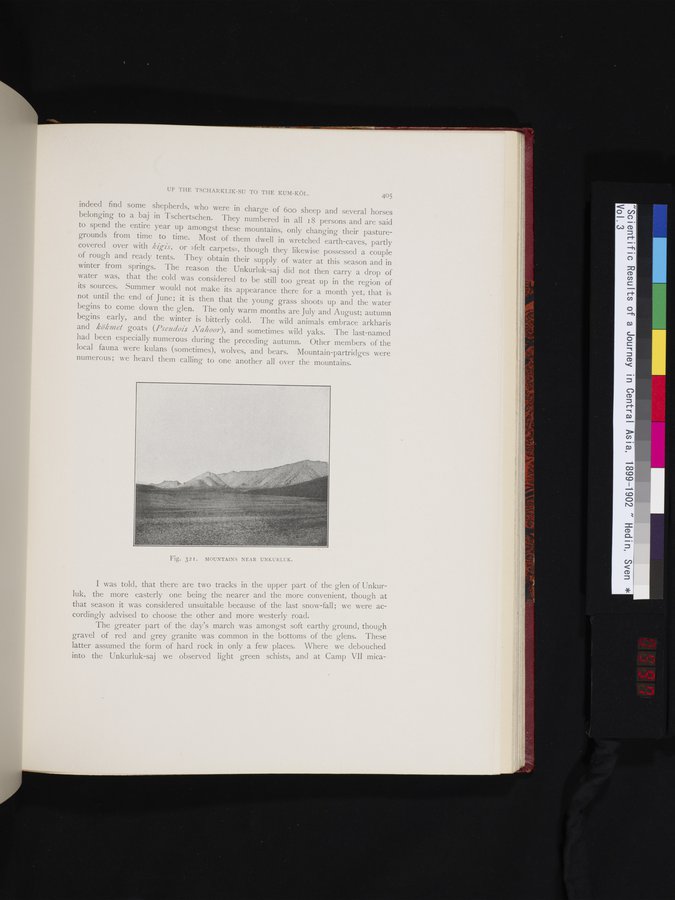 Scientific Results of a Journey in Central Asia, 1899-1902 : vol.3 / 597 ページ（カラー画像）