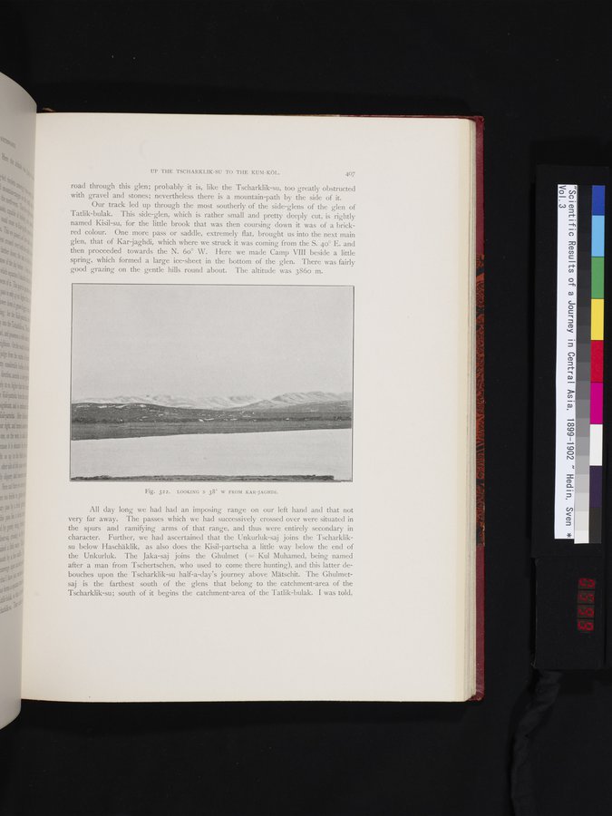 Scientific Results of a Journey in Central Asia, 1899-1902 : vol.3 / 599 ページ（カラー画像）