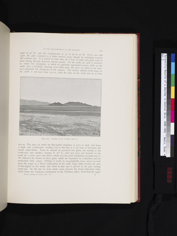 Scientific Results of a Journey in Central Asia, 1899-1902 : vol.3 / 603 ページ（カラー画像）