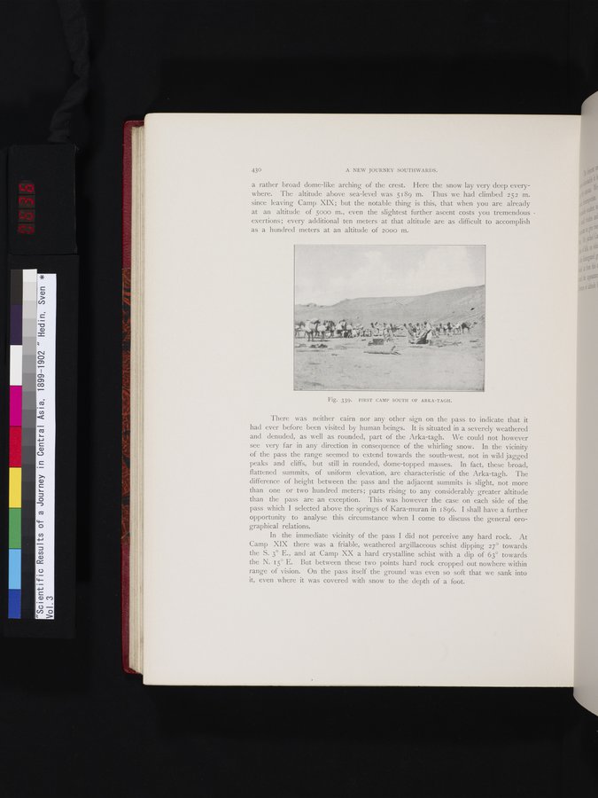 Scientific Results of a Journey in Central Asia, 1899-1902 : vol.3 / 636 ページ（カラー画像）