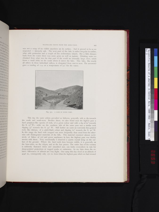 Scientific Results of a Journey in Central Asia, 1899-1902 : vol.3 / 653 ページ（カラー画像）