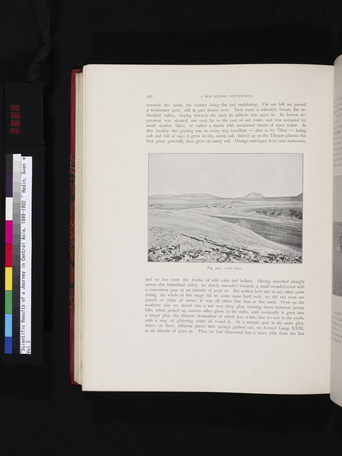 Scientific Results of a Journey in Central Asia, 1899-1902 : vol.3 / 666 ページ（カラー画像）
