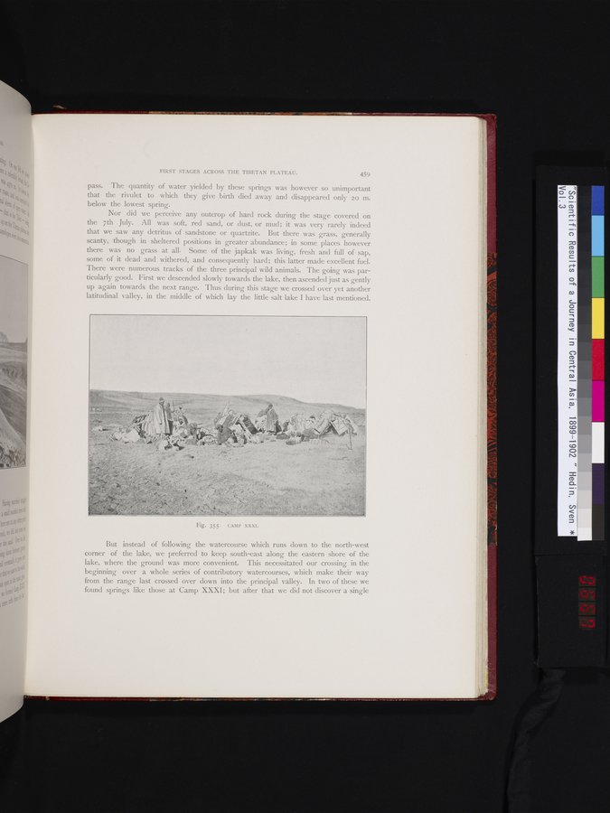 Scientific Results of a Journey in Central Asia, 1899-1902 : vol.3 / 667 ページ（カラー画像）