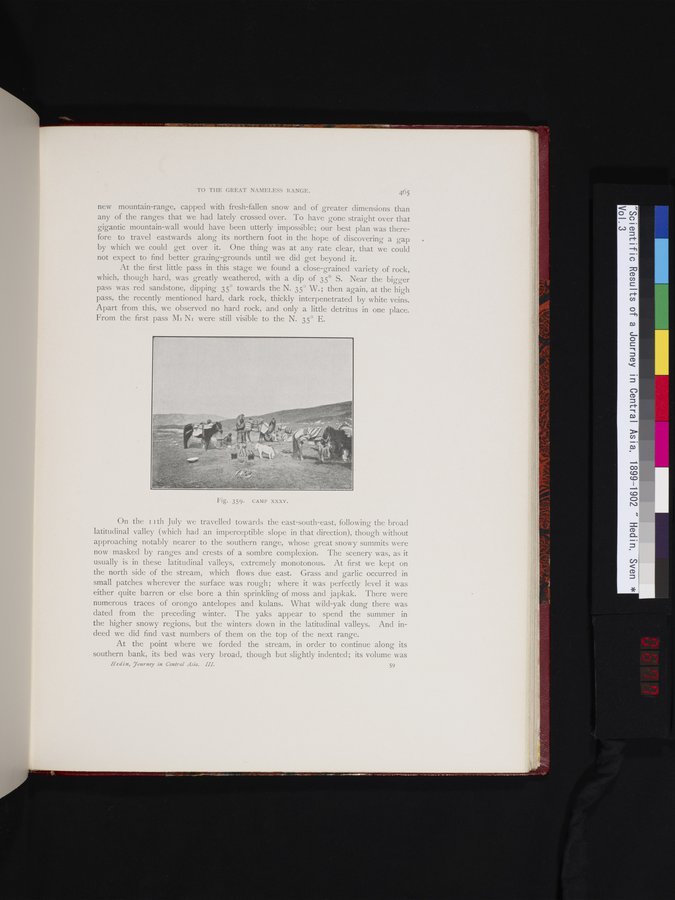 Scientific Results of a Journey in Central Asia, 1899-1902 : vol.3 / 677 ページ（カラー画像）
