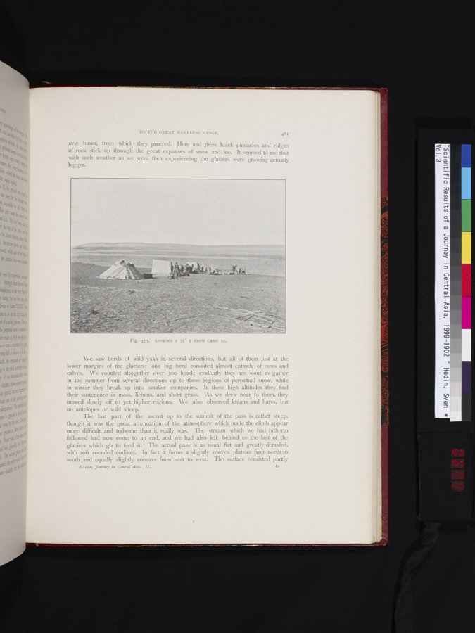 Scientific Results of a Journey in Central Asia, 1899-1902 : vol.3 / 699 ページ（カラー画像）