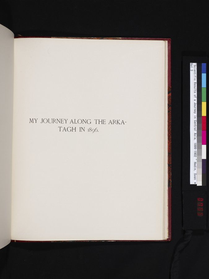 Scientific Results of a Journey in Central Asia, 1899-1902 : vol.3 / Page 755 (Color Image)
