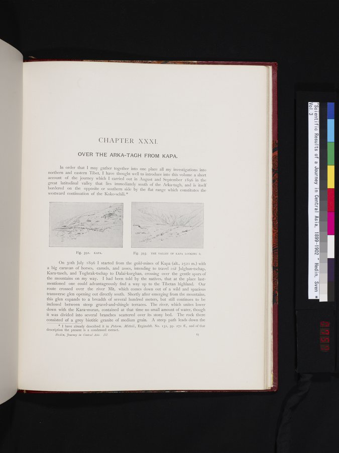 Scientific Results of a Journey in Central Asia, 1899-1902 : vol.3 / 757 ページ（カラー画像）