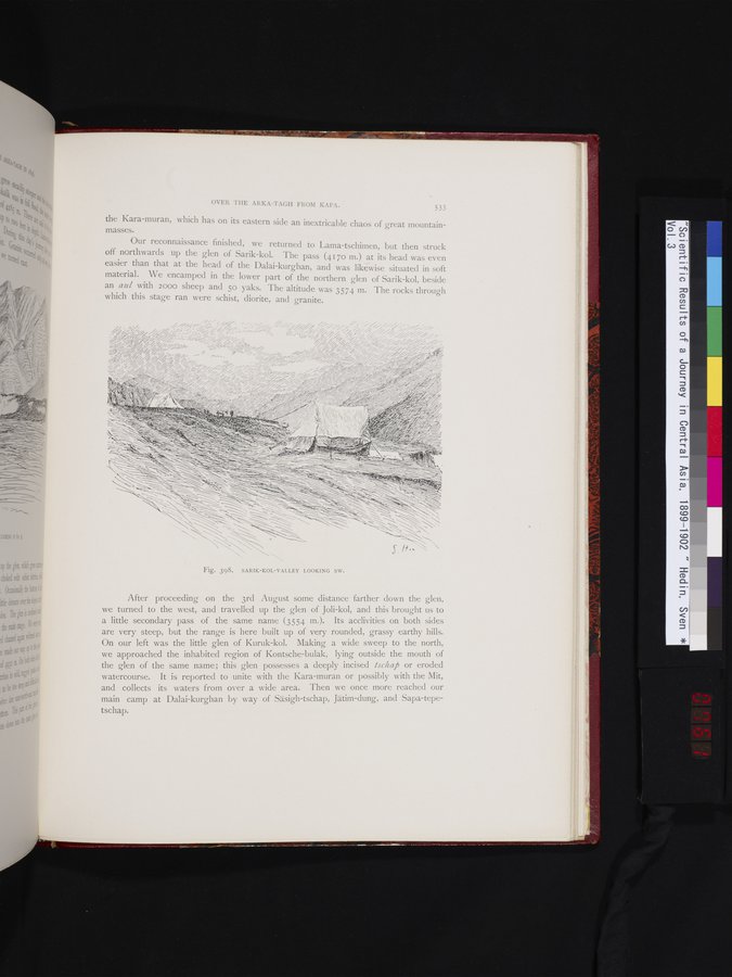 Scientific Results of a Journey in Central Asia, 1899-1902 : vol.3 / 761 ページ（カラー画像）