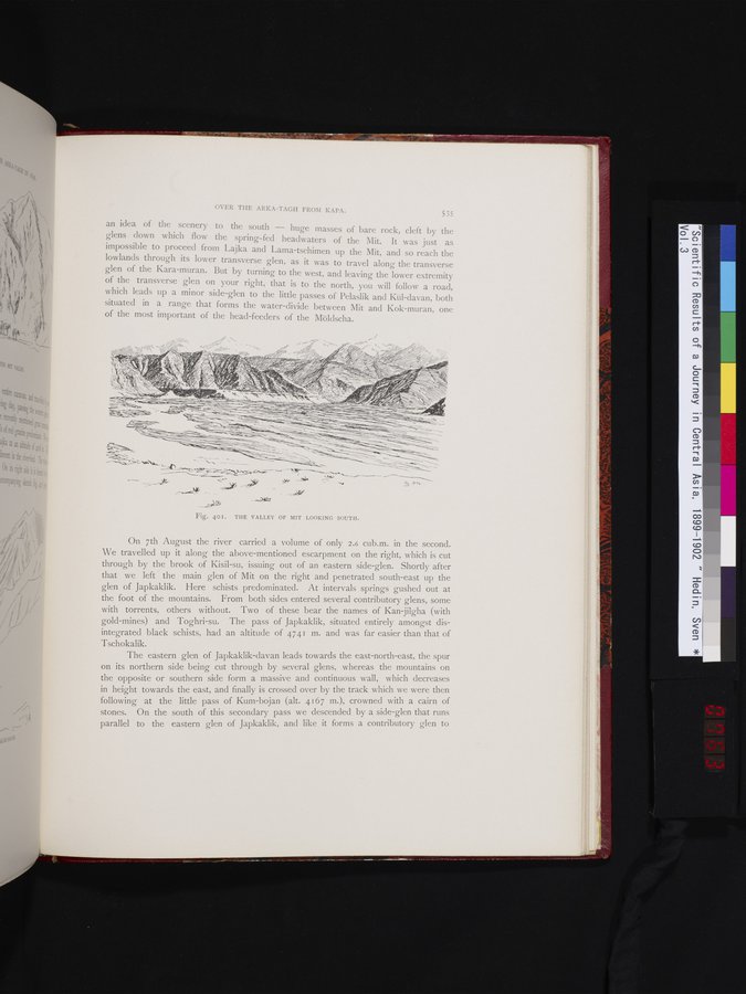 Scientific Results of a Journey in Central Asia, 1899-1902 : vol.3 / 763 ページ（カラー画像）