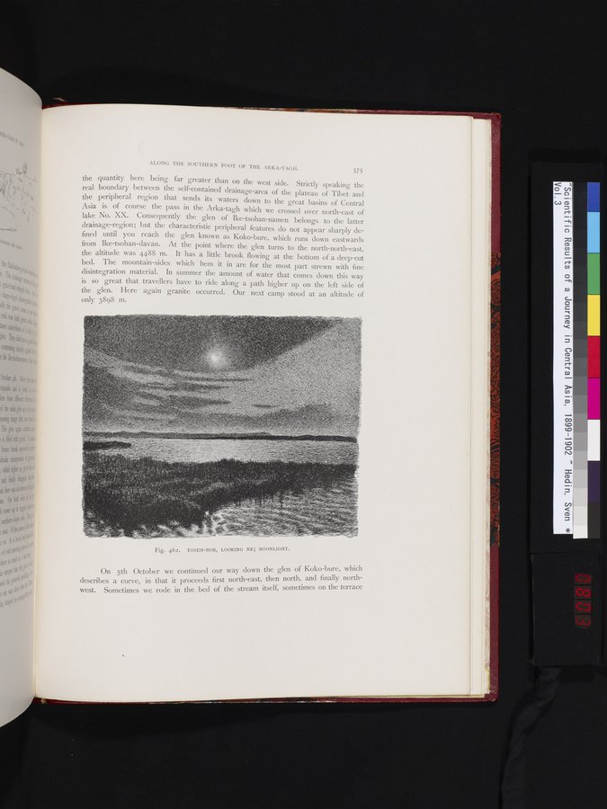 Scientific Results of a Journey in Central Asia, 1899-1902 : vol.3 / 803 ページ（カラー画像）