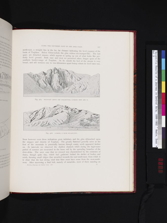 Scientific Results of a Journey in Central Asia, 1899-1902 : vol.3 / 805 ページ（カラー画像）