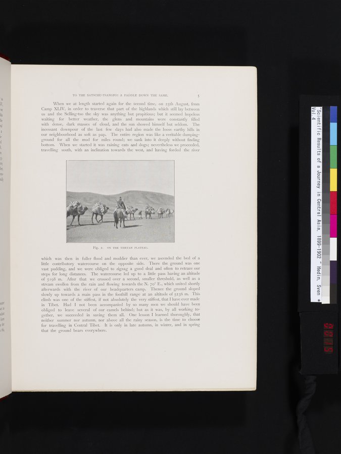 Scientific Results of a Journey in Central Asia, 1899-1902 : vol.4 / 15 ページ（カラー画像）