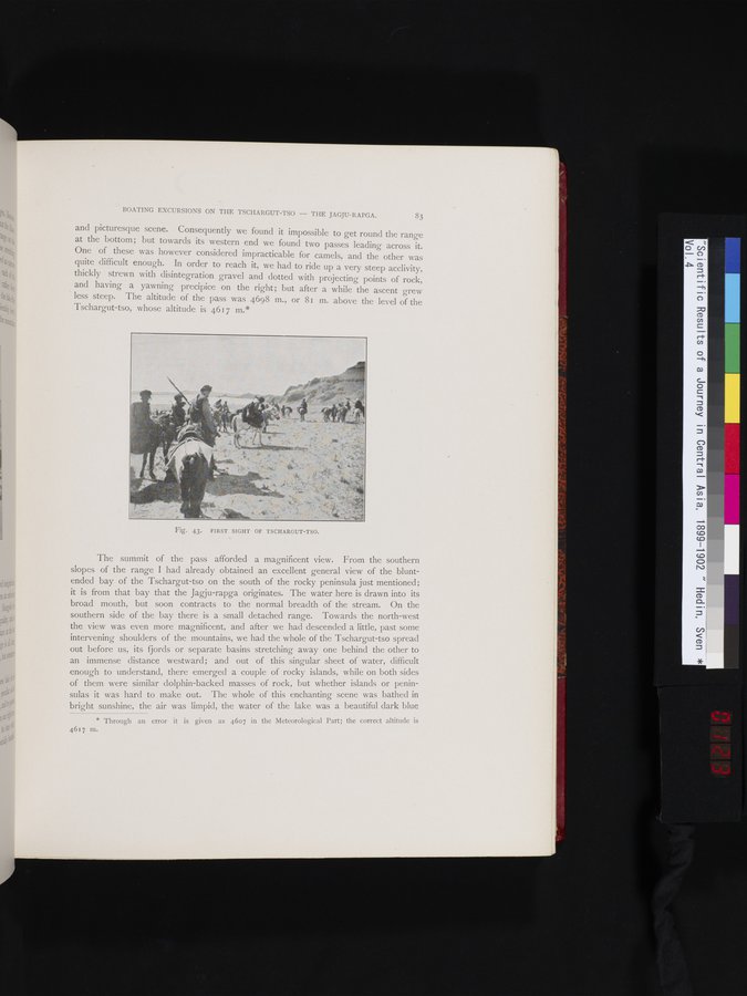 Scientific Results of a Journey in Central Asia, 1899-1902 : vol.4 / 123 ページ（カラー画像）