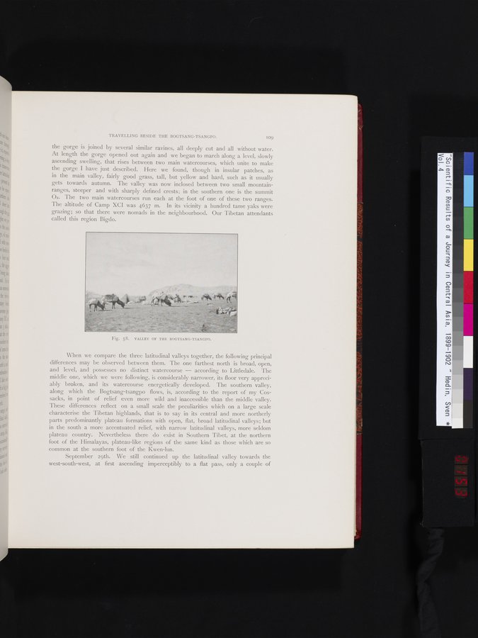 Scientific Results of a Journey in Central Asia, 1899-1902 : vol.4 / 153 ページ（カラー画像）