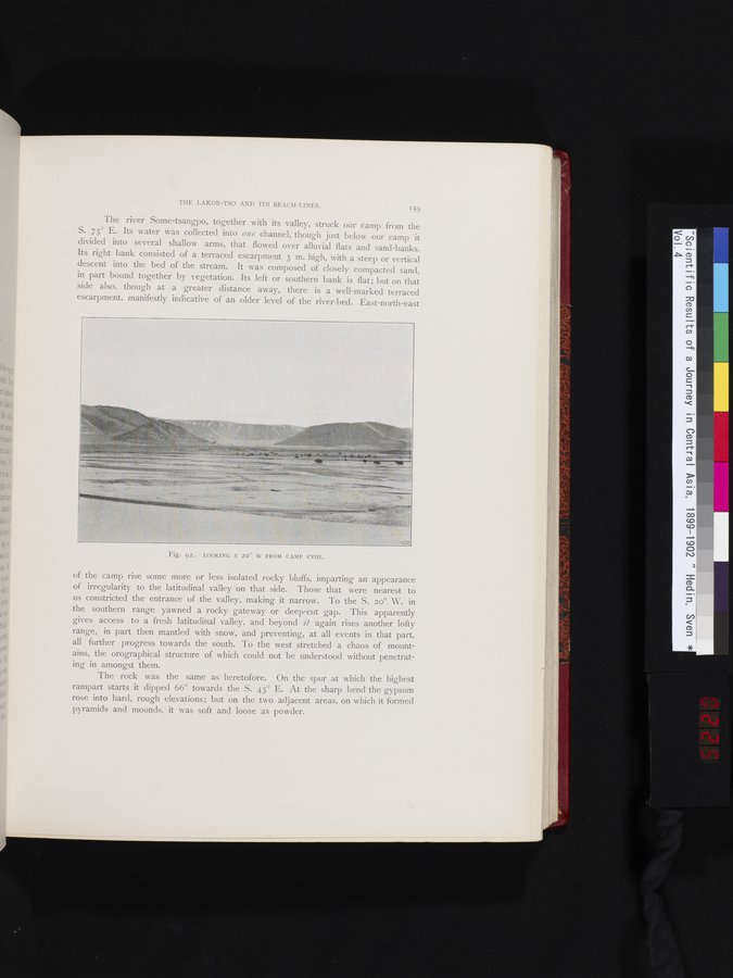 Scientific Results of a Journey in Central Asia, 1899-1902 : vol.4 / 225 ページ（カラー画像）