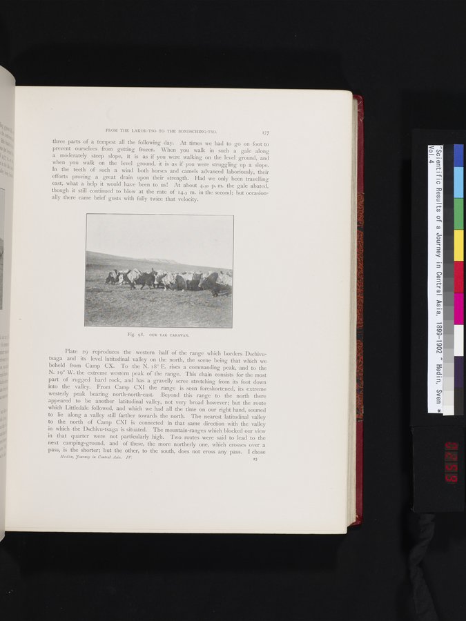 Scientific Results of a Journey in Central Asia, 1899-1902 : vol.4 / Page 259 (Color Image)