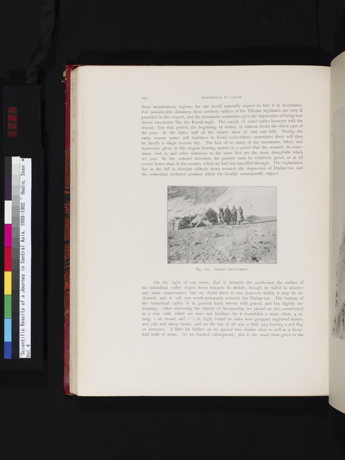 Scientific Results of a Journey in Central Asia, 1899-1902 : vol.4 / 284 ページ（カラー画像）