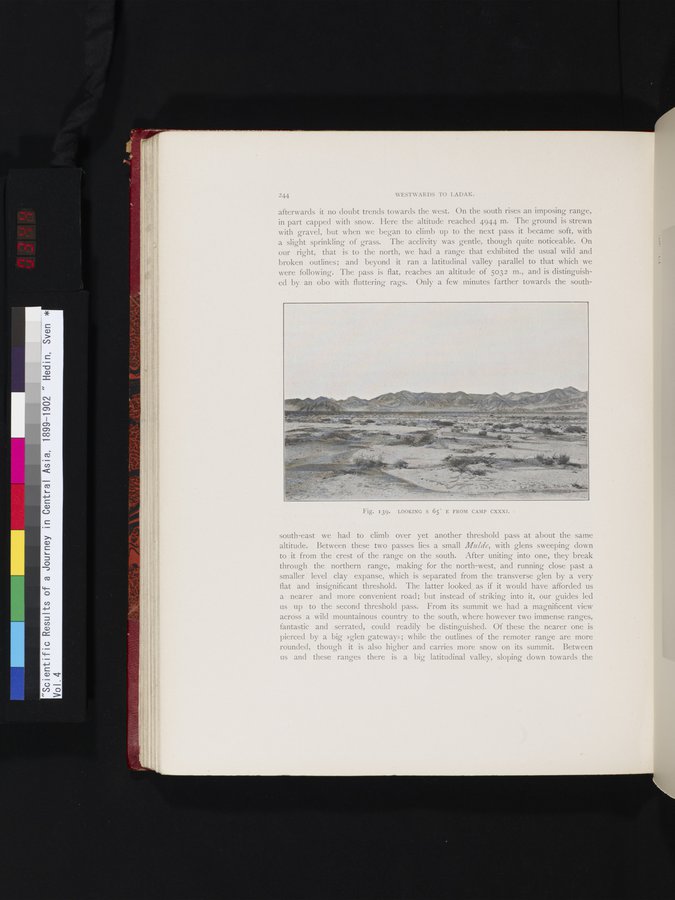 Scientific Results of a Journey in Central Asia, 1899-1902 : vol.4 / Page 344 (Color Image)